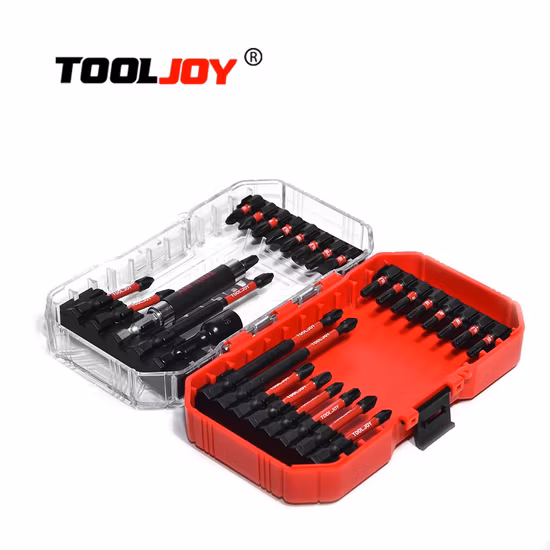 Tooljoy 30PCS Бита отвертки Двусторонняя магнитная отвертка, Держатель винта, Шестигранные отвертки, Пакетная головка поперечного ветра, Промышленная электрическая головка